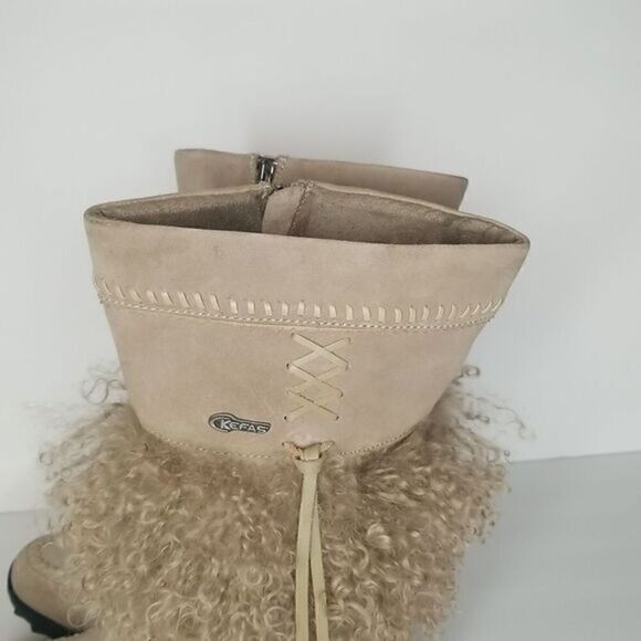 Kefas "Sami New" Authentic Goat Fur Suede Mocassin Winter Boots - Picture 8 of 11